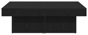 vidaXL Τραπέζι σαλονιού Μαύρο Δρυς 90x90x28 εκ. Φτιαγμένο από ξύλο