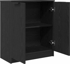 vidaXL Πλαϊνό γραφείο Μαύρη Οξυά 60 x 30 x 70 εκ. Επεξεργασμένο ξύλο