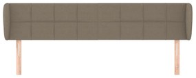 vidaXL Κεφαλάρι με Πτερύγια Taupe 163x23x78/88 εκ. Υφασμάτινο