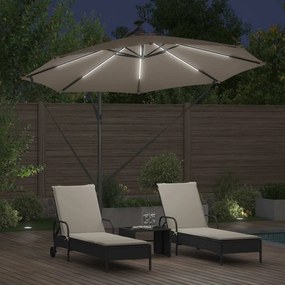 vidaXL Ομπρέλα ηλίου 294 x 294 x 248 cm Πολυεστέρας και Αλουμίνιο
