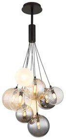 Κρεμαστό Φωτιστικό Οροφής 9xG9 LED Globo Lighting-56144-9H-Μαύρο-Χρυσό 56144-9H