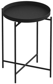Τραπεζάκι Βοηθητικό 491CRT1140 Φ46x56cm Black