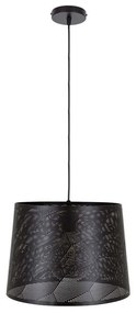 Φωτιστικό Οροφής Sparkle 00733 1xΕ27 Με Πλέγμα Φ35x26cm Black GloboStar