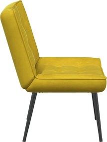 vidaXL Καρέκλα χαλάρωσης κίτρινη 64x74x84 cm Βελούδο