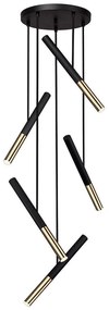 Φωτιστικό Οροφής Ballet 4265300 43x141cm Led 2250Lm 26W 3000K Black-Gold Viokef Steel