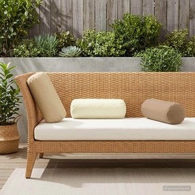 vidaXL Κάλυμμα Μαξιλαριού 2 pcs HEERLEN Μπεζ Ø 15 x 40 εκ Πολυεστέρας