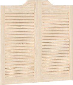 vidaXL Πόρτες Swing 2 pcs Φυσικό Μασίφ Ξύλο Πεύκου