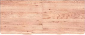 vidaXL Πάγκος Μπάνιου Αν. Καφέ 120x50x(2-6) εκ. Επεξεργ. Μασίφ Ξύλο
