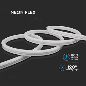 Αδιάβροχη LED Neon Flex 24V 6.5W 10m IP68 Φως Ημέρας V-TAC 2613