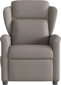 vidaXL Πολυθρόνα Ανακλινόμενη Ηλεκτρική Taupe Υφασμάτινη