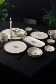 Stewehome Σετ Πρωινού Amour 11 Τεμαχίων για 2 Άτομα Λευκό 22x22 cm