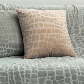 Διακοσμητική Μαξιλαροθήκη Βελουτέ (45x45) Palamaiki Flo Beige