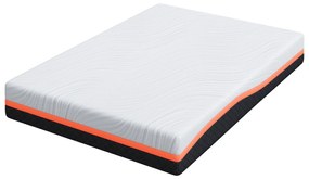 vidaXL Στρώμα Λευκό, Γκρι 160 x 200 cm Pěna