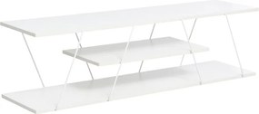 Έπιπλο τηλεόρασης Tars pakoworld λευκό 120x30x33εκ