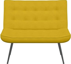 vidaXL Πάγκος Κίτρινο 110x74x84 εκ. Βελούδινος