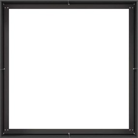 vidaXL Ζαρντινιέρα Μαύρη 100x100x40 εκ. από Χάλυβα