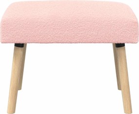 vidaXL παγκάκι Μονόχρωμο Ροζ 60 x 40 x 45 εκ. Μπουκλέ