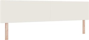 vidaXL LED κεφαλάρι με φώτα λωρίδας LED Κρεμ 200 cm Πολυεστέρας