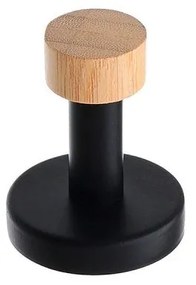ESTIA ΚΡΕΜΑΣΤΡΑ ΕΠΙΤΟΙΧΙΑ BAMBOO ESSENTIALS ΜΟΝΗ ΜΕΤΑΛΛΙΚΗ ΜΑΥΡΗ