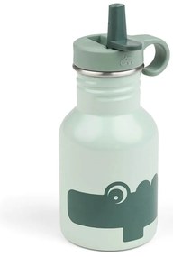 Παγούρι 350ml Με Καλαμάκι Done By Deer Croco BR77032 Green