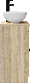 vidaXL Ντουλάπα Νιπτήρα Mπάνιου Sonoma Δρυς 54 x 35 x 100 cm
