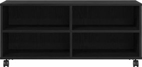vidaXL Ντουλάπι TV Μαύρο 90 x 35 x 40.5 εκ Επεξεργασμένο ξύλο