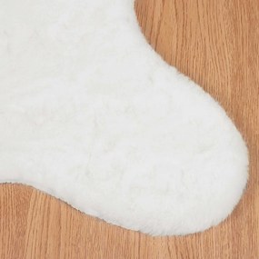 vidaXL Χαλιά Ψεύτικου Κουνελιού Olite Λευκό 50 x 80 cm Πολυεστέρας