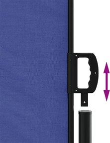 vidaXL Σκίαστρο Πλαϊνό Συρόμενο Μπλε 160 x 600 εκ.