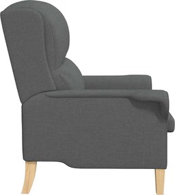 vidaXL Πολυθρόνα Σκούρο γκρι 76 x 94 x 102 εκ. ύφασμα