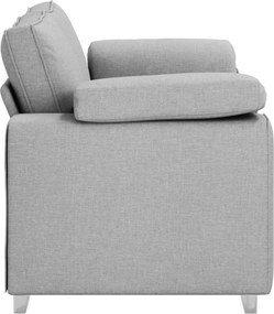 vidaXL Διθέσιος καναπές Σκίουρος Γκρί 160 cm ύφασμα