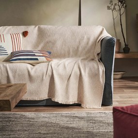 Ριχτάρι Καναπέ Τριθέσιου (180x310) Gofis Home Quina Beige/Brick 238/03