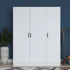 Τριφυλλη Ντουλαπα Λευκο BA105 55x145x181.8