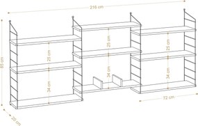 Βιβλιοθήκη Δρυς LABA 85x20x216