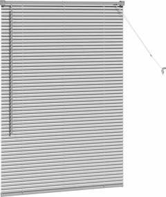 vidaXL Βενετσιάνικες Ρόδες Ασημί 130 x 95 εκ Αλουμίνιο