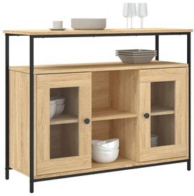 vidaXL Ντουλάπι Sonoma δρυς 100x35x80 εκ. Επεξεργασμένο Ξύλο