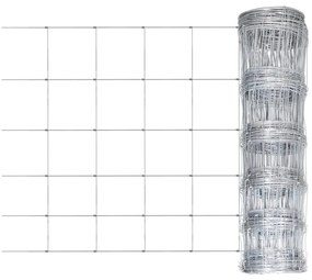 vidaXL Συρματόπλεγμα Περίφραξης Ασημί 50 x 1,5 μ. Γαλβανισμένο Ατσάλι