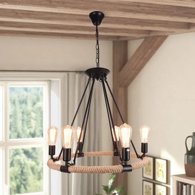 Φωτιστικό οροφής Rustic με σχοινί - 943050