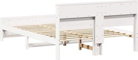 vidaXL Σκελετός Κρεβατιού Λευκό 150 x 200 cm Επεξεργασμένο ξύλο
