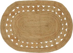vidaXL Χαλιά χώρου Φυσικό 122 x 183 cm Γιούτα