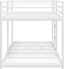 vidaXL Κουκέτα χωρίς στρώμα Λευκό 75x190 cm Ατσάλι