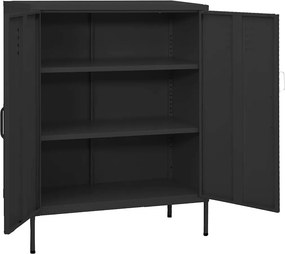 vidaXL Ντουλάπι Αποθήκευσης Ανθρακί 80 x 35 x 101,5 εκ. Ατσάλινο