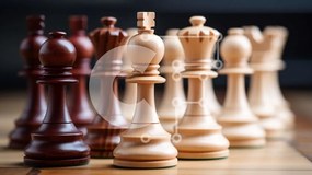 Intra Συλλεκτικό Ξύλινο Παζλ Plywood 4mm - Σκακιέρα με ξύλινα κομμάτια σκακιού Σε Ξύλινο Κουτί - Διαστάσεις Puzzle: 10x10 cm – 25 κομμάτια