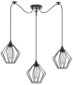 SE21-BL-B10-BL3-GR1 ADEPT PENDANT Black Metal Grid Pendant+