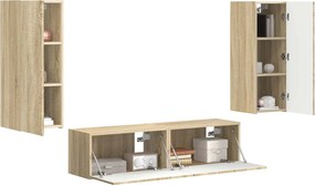 vidaXL Σετ επίπλου τηλεόρασης 2 pcs Δρύς Sonoma Επεξεργασμένο ξύλο