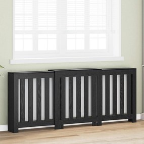 vidaXL Καπάκι Καλοριφέρ Μαύρη Δρυς 205 x 21,5 x 83,5 cm
