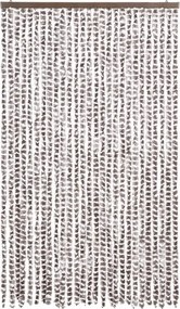 vidaXL Σήτα Εντόμων Taupe / Λευκό 118x220 εκ. από Σενίλ