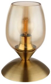 Επιτραπέζιο Φωτιστικό E14 Ποτήρι Globo Lighting-24007M-Κεχριμπάρι 24007M