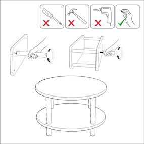 Coffee Table Roby Atlantic Pine