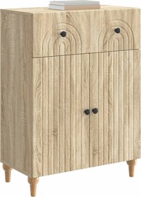 vidaXL Πλαϊνό γραφείο Sonoma Δρυς 66 x 34,5 x 90 εκ Επεξεργασμένο Ξύλο