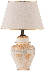Φωτιστικό Επιτραπέζιο 687HMY2118 30x50cm E27 40W Cream-Gold Opviq